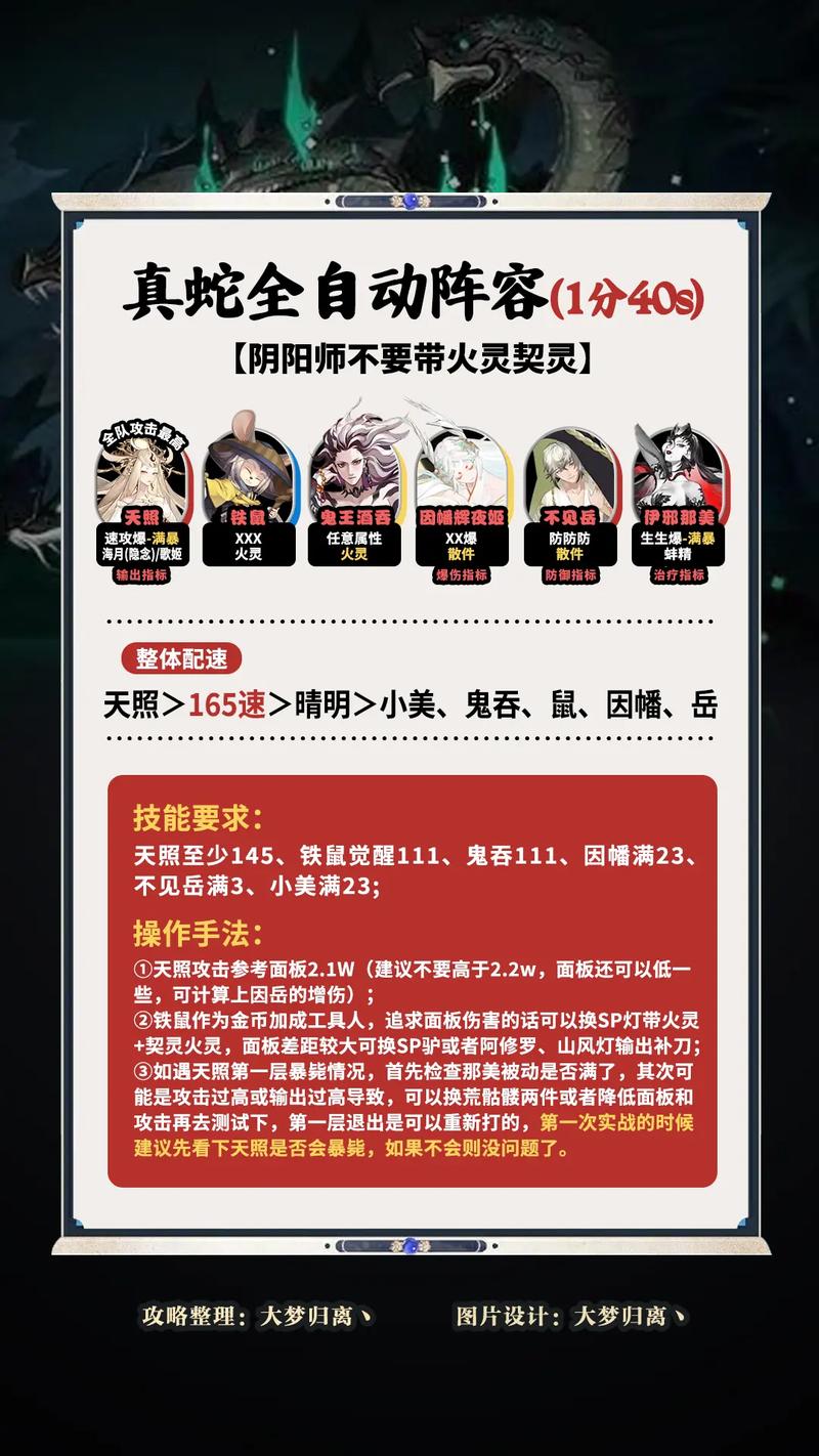 阴阳师蛇魔带什么御魂好，阴阳师蛇魔属性怎么算