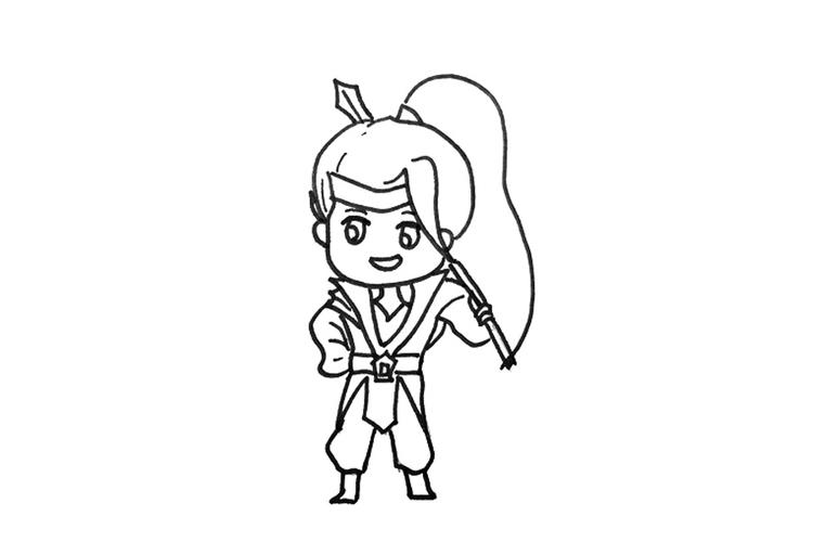 王者荣耀韩信素材教学漫画？王者荣耀韩信画画视频？